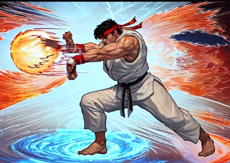 00084-4279203262-ryu, street fighter, full body, pose, (palm lightning ball), push your hand forward, (fire ball_1.4), special attack,1man, high.png